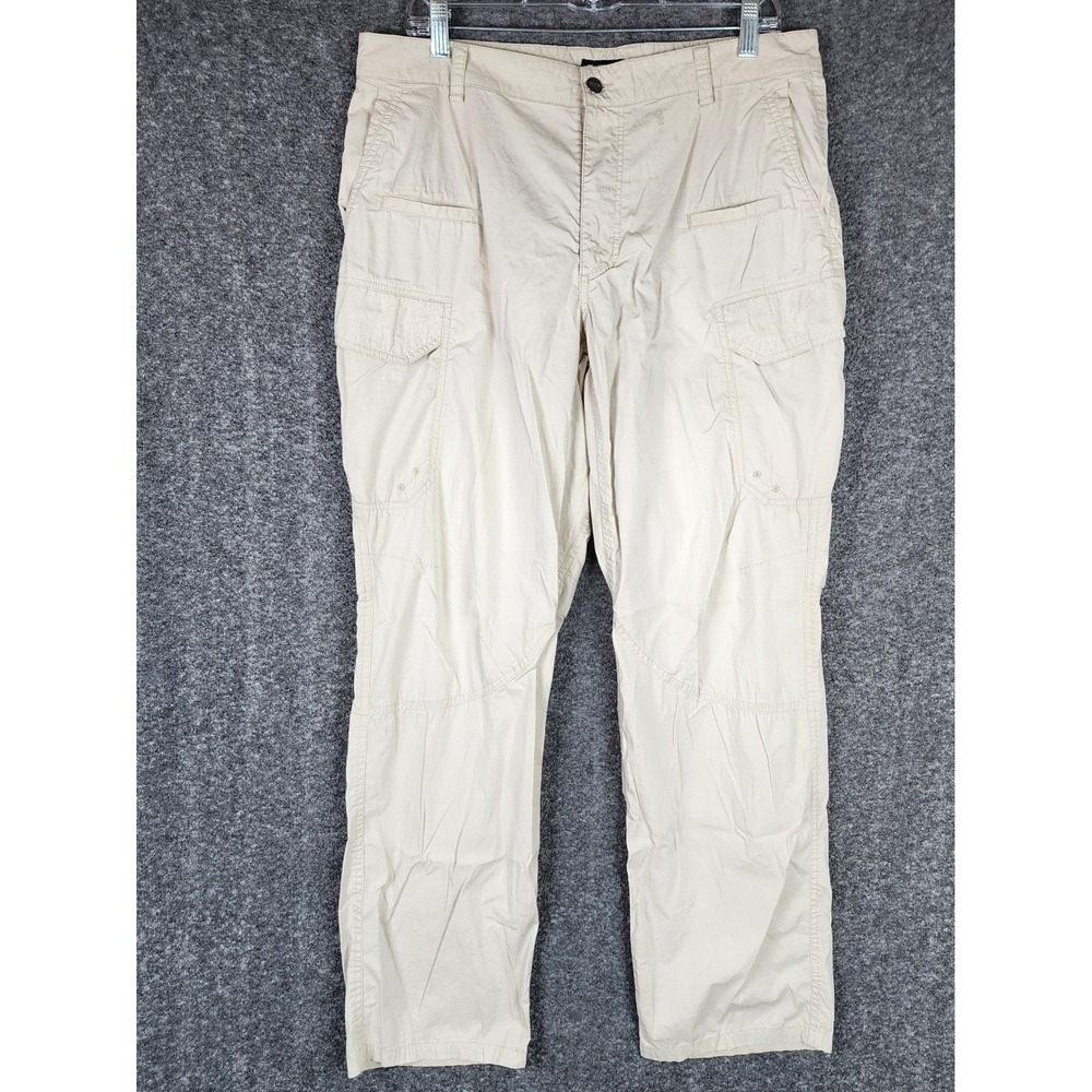 CQR Cargo Pants Mens 34x32 Tactical Khaki Multi-Pocket Utility Workwear